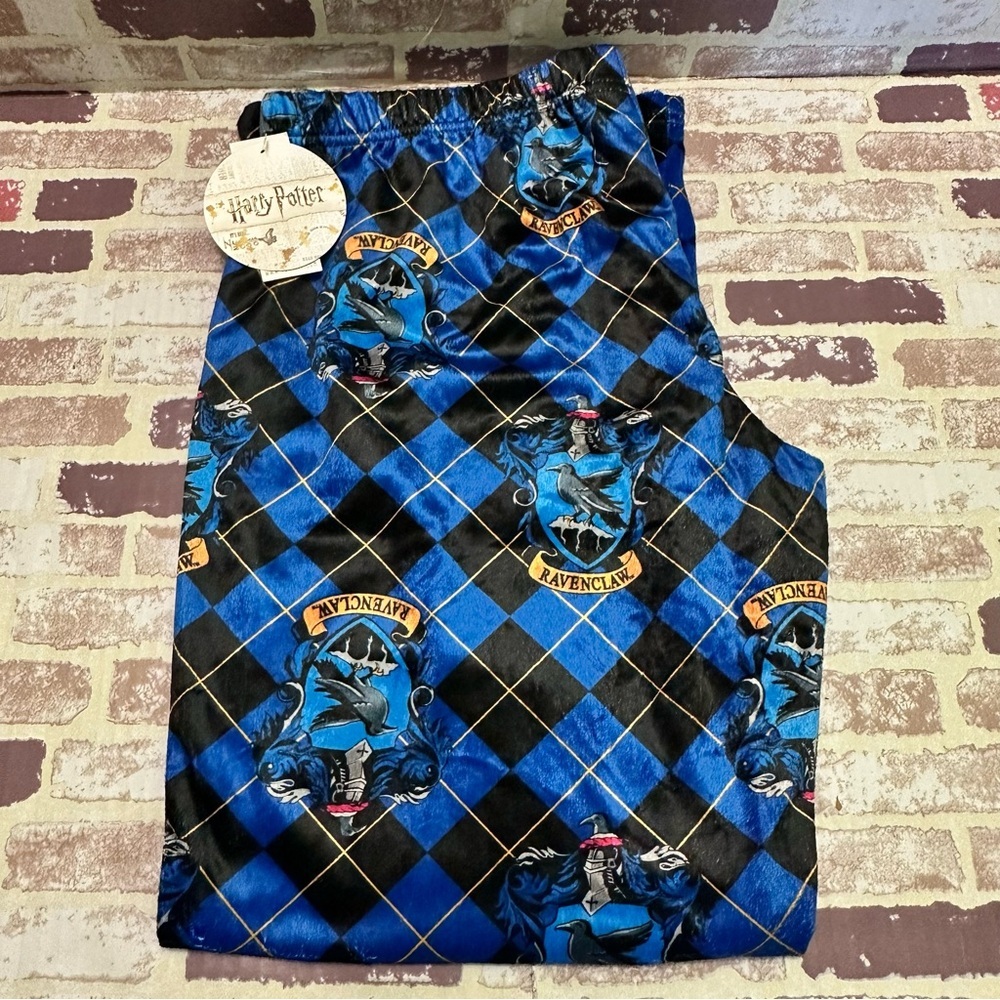Harry Potter Men’s Pajama Bottoms - Blue and Black Pattern size XL - Picture 13 of 13